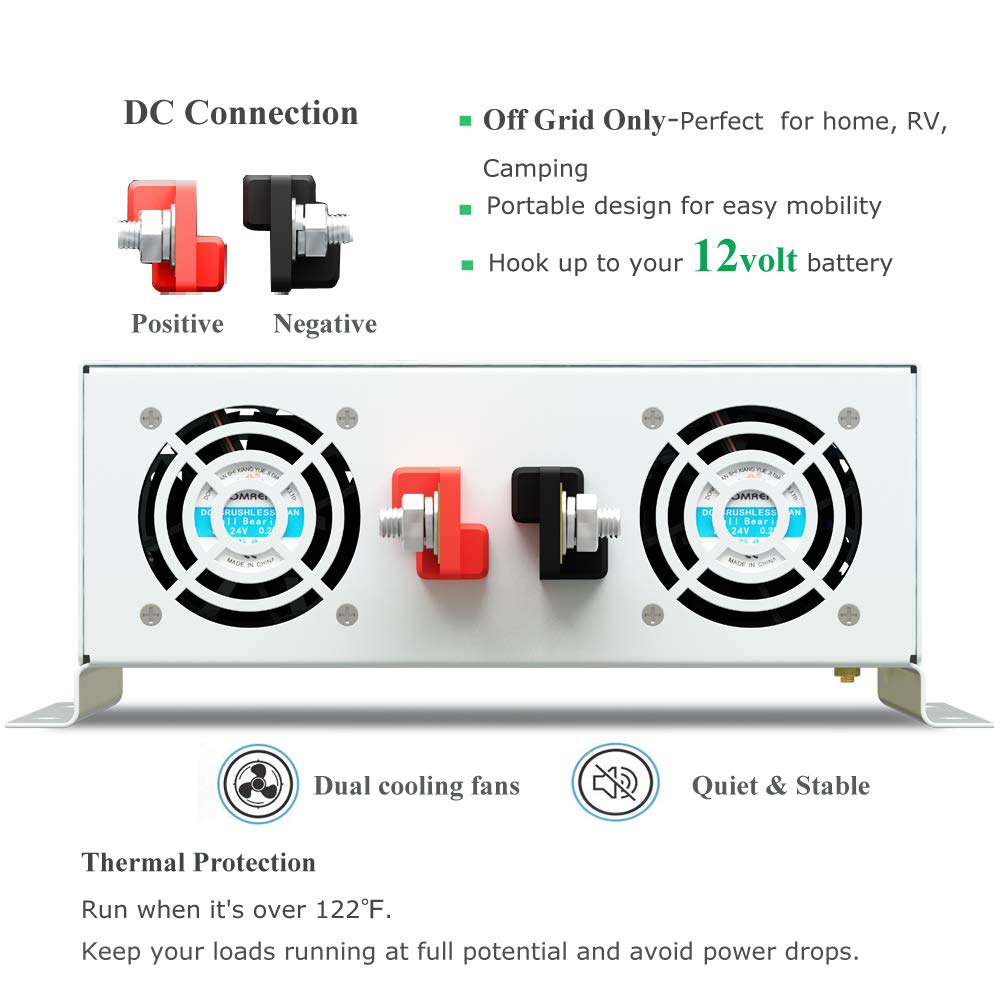 Conversor de bateria 12v/48v d - Inverter Pure Sine Wave 60Hz 120V 3000W avaliação e preço