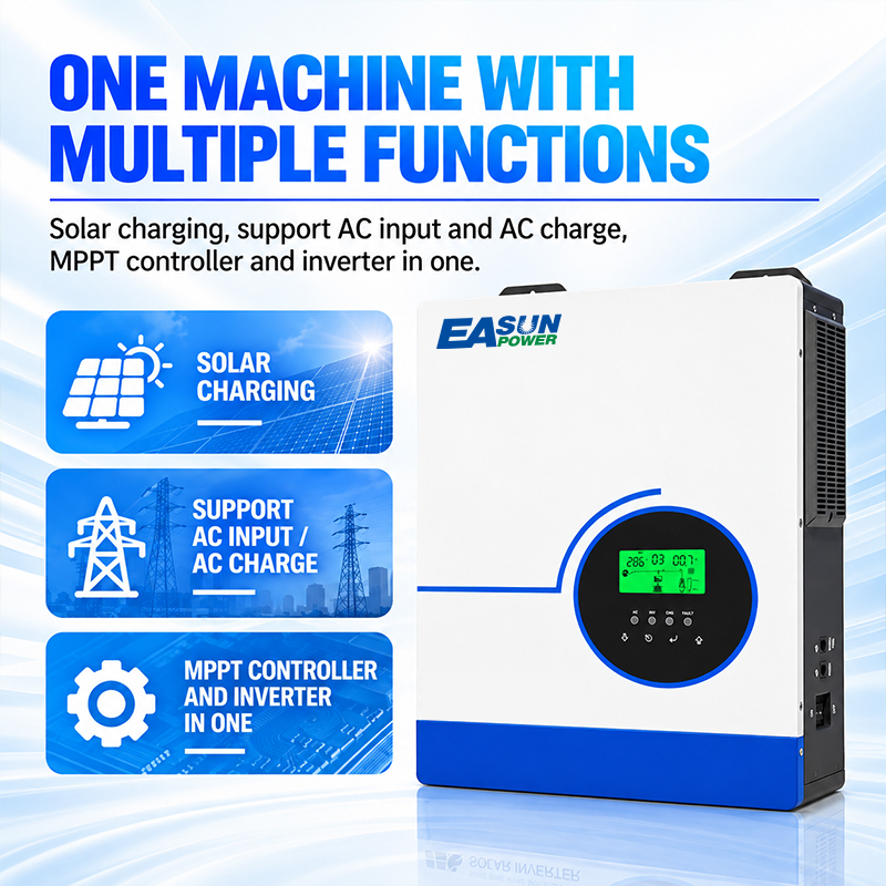 EASUN POWER Inversor Solar Híb - Grid Tie Inverter Limiter 2000W avaliação e preço