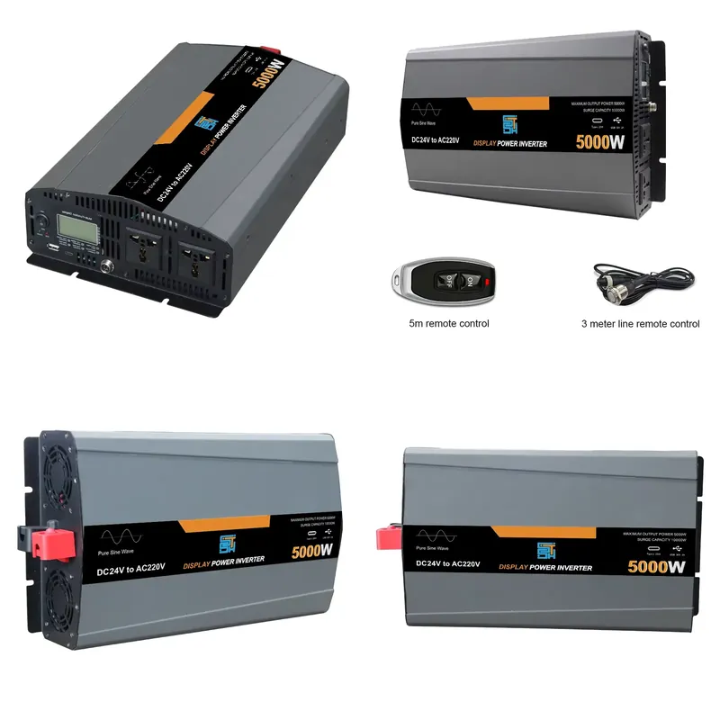 Inversor de Potência de Onda S - Pure Sine Wave Inverter 5000W 48V 220V avaliação e preço