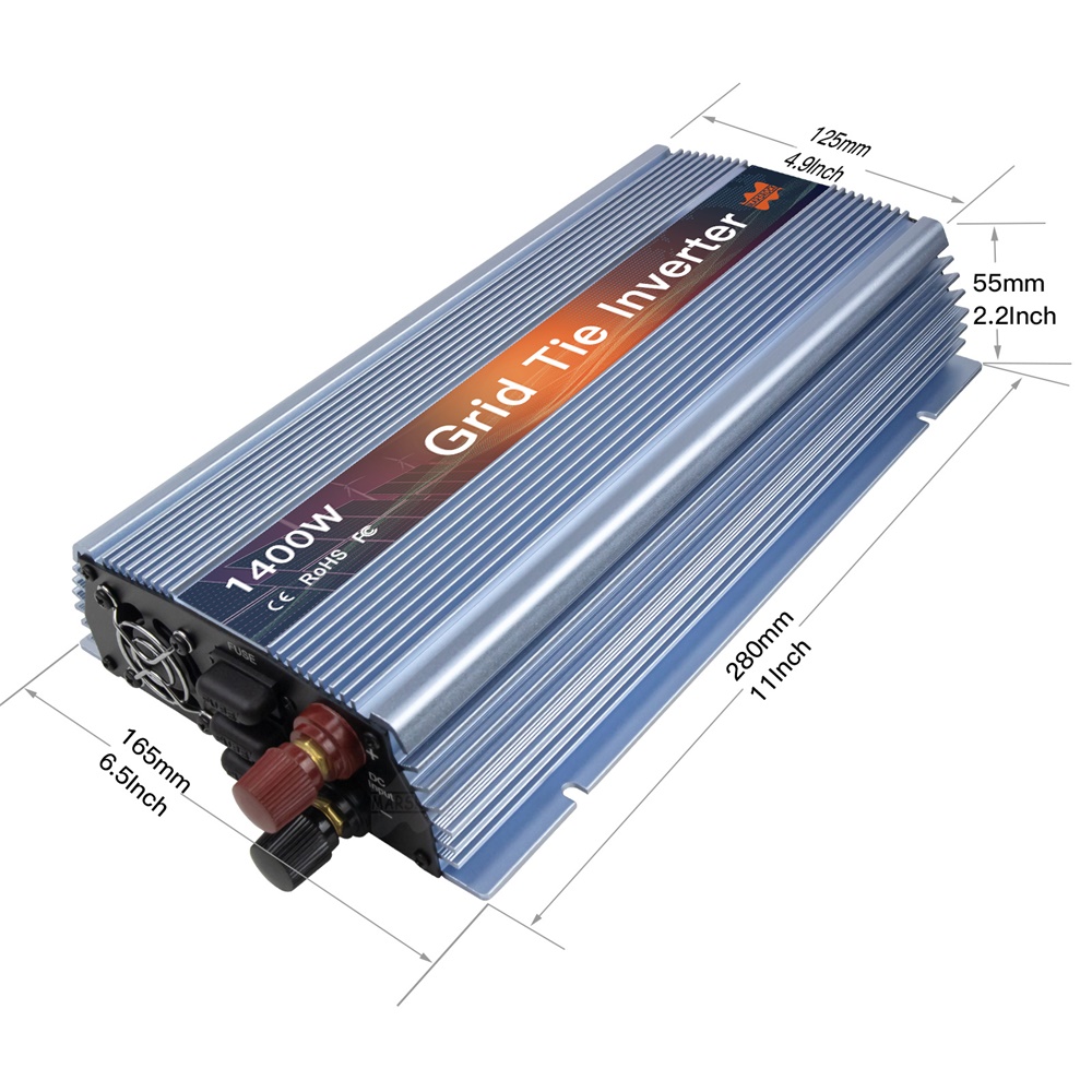 1400w grade tie micro inversor - Micro Inverter 1400W Solar Grid Tie avaliação e preço